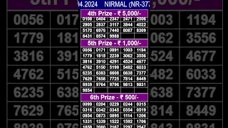 NIRMAL NR-377 | LIVE LOTTERY RESULT TODAY 27/04/2024