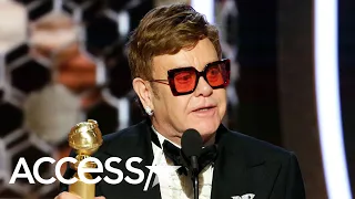 Elton John Calls 'Rocketman' One Of The 'Most Emotional Moments' Of His Life In Golden Globes Speech