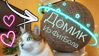 Домик Шар для Кота из ФитБола! Такого Вы ещё не видели!