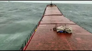 MV Arvin Moment of breaking of the ship (Video) #shipwrecks #Ship_Accident