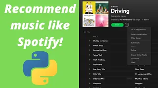 Build a Spotify-Like Music Recommender System in Python