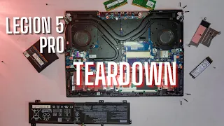 Lenovo Legion 5 Pro Teardown - Battery Replacement, RAM Upgrade, etc.