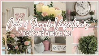 💓 COZY VALENTINES DECORATE WITH ME 2024│SIMPLE VALENTINES DECORATING IDEAS│DECORATING FOR VALENTINES