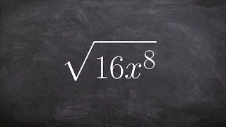 Simplifying a radical expression by using the product rule