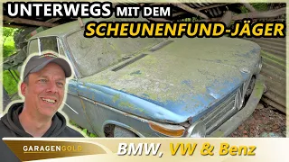 BMW, VW & Benz vor Rettung? Unterwegs mit Scheunenfund-Jäger Kai Lieber | Garagengold