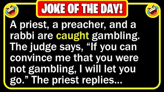 🤣 BEST JOKE OF THE DAY! - One night, a priest, a preacher, and a rabbi are... | Funny Daily Jokes