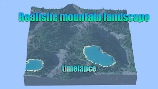 Realistic Mountine Minecraft Landscape