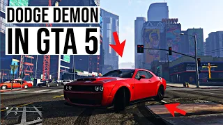 DODGE DEMON MOD INSTALL GTA 5 | How to install the Dodge Demon in GTA 5 | EASY PC MOD