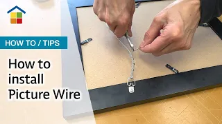 How to add picture wire to your frame