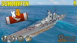 Schlieffen 4 Kills & 165k Damage | World of Warships Gameplay