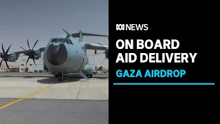 Onboard a British aerial mission to trying to get aid into Gaza | ABC News