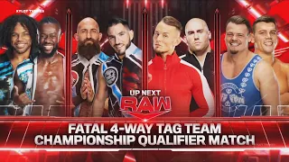 Fatal 4-Way Tag Team Championship Qualifying Match (1/2) | WWE RAW 02/05/24