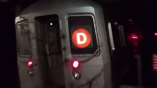 NYC Subway HD 60 FPS: R68 D Train Via 8th Avenue @ 14th Street (5/21/16)