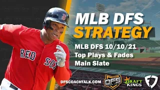 MLB DFS PLAYOFFS | SATURDAY OCTOBER 10| MLB DFS DRAFTKINGS & MLB DFS FANDUEL