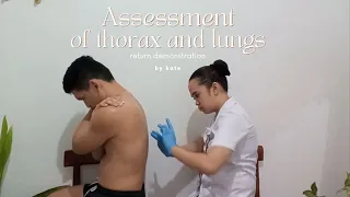 thorax and lungs assessment 🪵 return demonstration