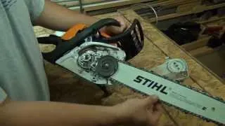 STIHL MS 211C Chainsaw Brief Overview and Start Up