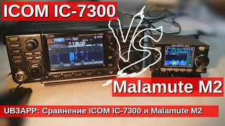 Сравнение ICOM IC-7300 и Malamute M2