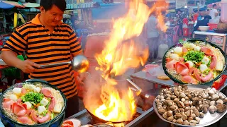 Wok Skills in Cambodia! Cooking Cockle Clams, Egg Fried Rice, Beef Noodle Soup - Best Street Food