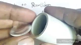 how to make Ramsden eyepiece