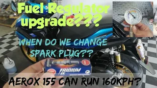 Aerox 155 | Fuel Regulator upgrade | Iridium sparkplug