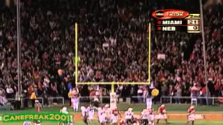 2002 Rose Bowl: Miami Hurricanes vs Nebraska Cornhuskers