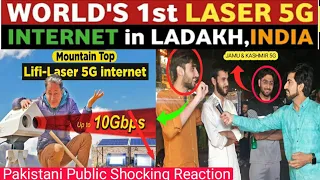 INDIA 5G LAUNCH IN LADAKH || WORLD'S 1st  LIFI LASER 5G INTERNET IN LADAKH