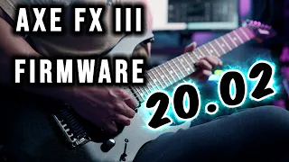 Better Guitar Tone | Axe FX III Update 20.02