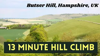 13 Minute Indoor Cycling Workout - Butser Hill - Hampshire, UK