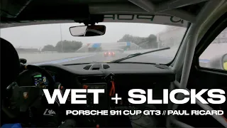 SLICKS + RAIN Onboard Porsche 911 Cup GT3 | Paul Ricard