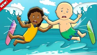 Surfing | Caillou | Cartoons for Kids | WildBrain Little Jobs