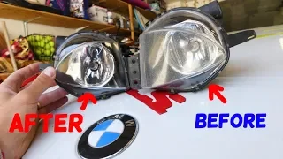 FOG LIGHT RESTORATION. Amazing Results