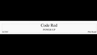 Code Red - AC/DC (Drum Sheet Music)