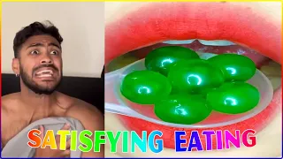 ☀️ ASMR Satisfying Eating ☀️ POVs @Marrk Adams || Eating Emoji Food Edited Compilation  #01