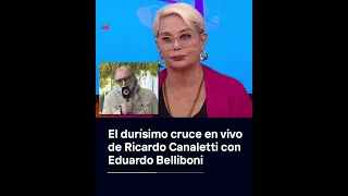 El durísimo cruce en vivo de Ricardo Canaletti con Eduardo Belliboni