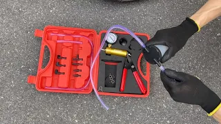 AutoWanderer Tool Brake Bleeder Kit Hand Vacuum Pump Tester One Person Brake Fluid Bleeding Tools