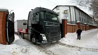 Перевозка негабаритной бытовки | Погрузка на новых трал Тверьстроймаш | Группа Компаний Сокол