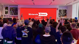 Nintendo Direct 6.21.2023 Live Reactions at Nintendo NY