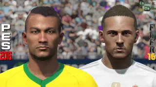 FIFA 16 vs PES 2016 igraci lica