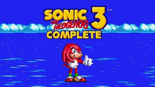 [Sonic ROM Hack] Sonic 3 Complete - 100% Playthrough (Knuckles)