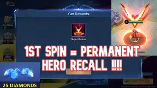 25 diamonds to get the new BRUNO HERO recall?! Am I Dreaming? Mobile Legends lucky moment