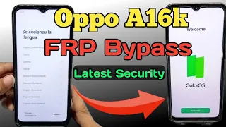 Oppo a16k Frp bypass Android 11 12 | oppo a16 frp bypass | oppo Google account bypass without Pc