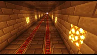 our metro in minecraft with shaders