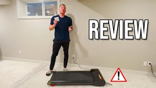 Sunny Health & Fitness Walking Pad Slim Flat Underdesk Compact Treadpad Treadmill Review