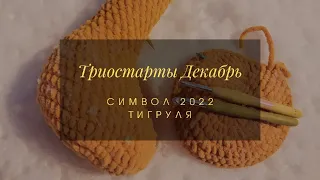 Триостарты Декабрь. Символ 2022 Тигр. Adelia Mimi (плюшевая пряжа).