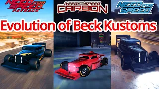 Evolution of Beck Kustoms F 132 in Need for Speed Games