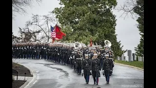 Burial of Gen. P.X. Kelley at Arlington National Cemetery