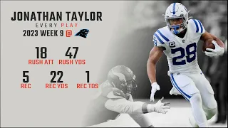 Jonathan Taylor Every Run and Catch @ Carolina Panthers | 2023 Week 9 | Fantasy Football Film