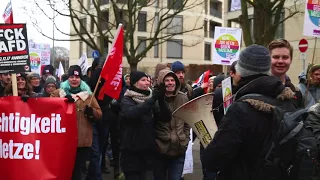 Protest gegen den AfD-Parteitag in Hannover