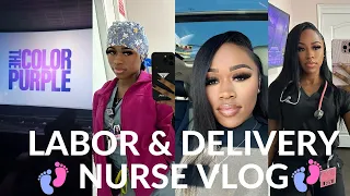 WEEK IN THE LIFE OF A NEW GRAD LABOR & DELIVERY NURSE VLOG | 3 shifts in a row