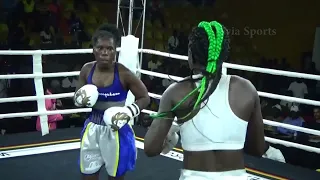 Boxer Catherine Nanziri Vs Salima Tebesigwa |Fight Highlights | Nanziri wins fight  in 10th round
